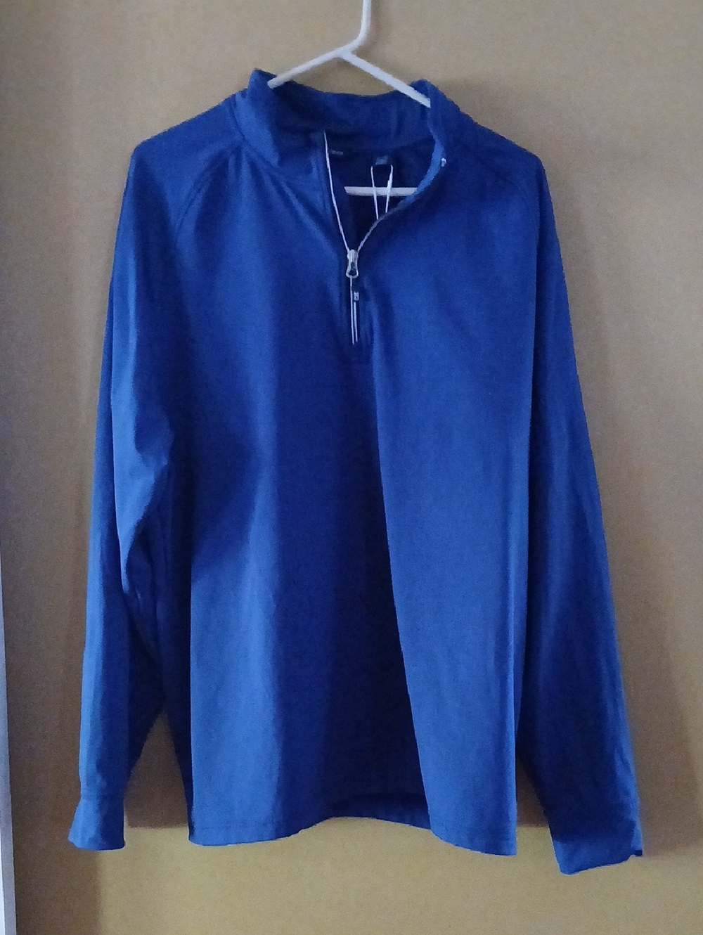 NWT Cutter & Buck Navy Blue Quarter-Zip Pullover Silver Fox Logo■ Size XL